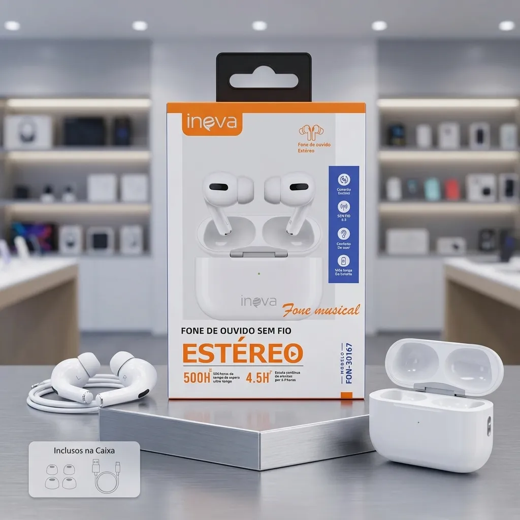 FONE BLUETOOTH INOVA ALTA QUALIDADE