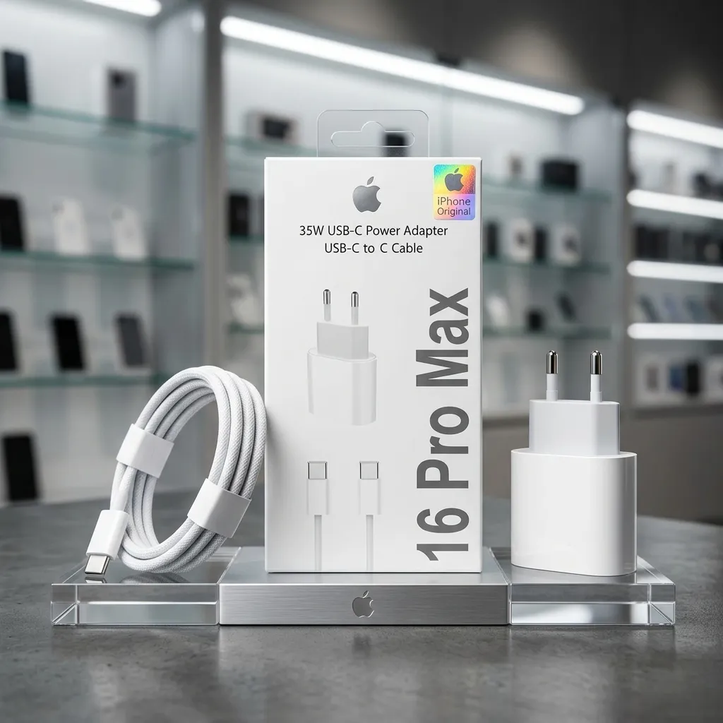 Carregador 35W Tipo C para iPhone 16 Pro Max