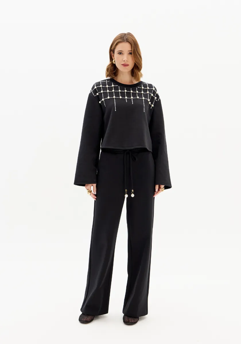 CALÇA WIDE LEG CINTURA ALTA 