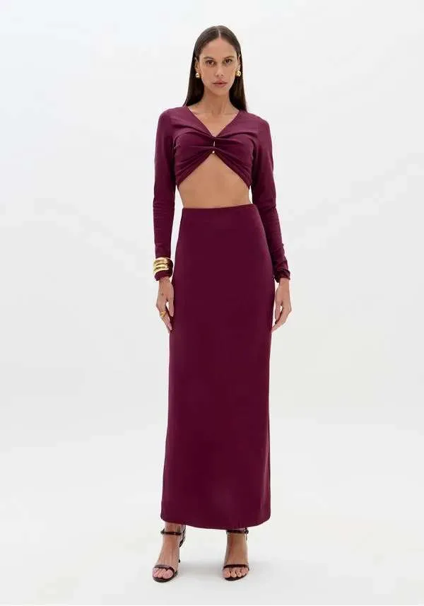 TOP CROPPED MANGA LONGA