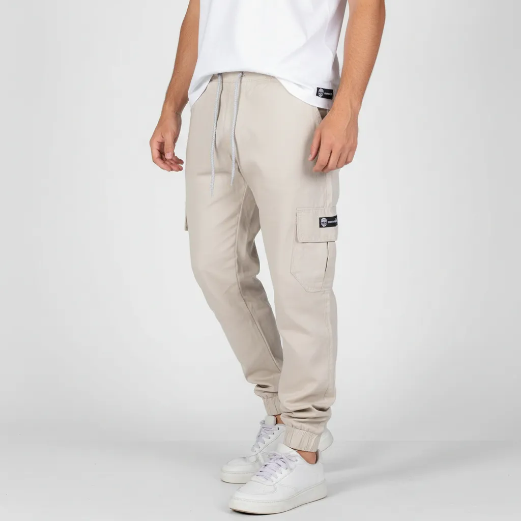 Calça Cargo Com Punho (Jogger)