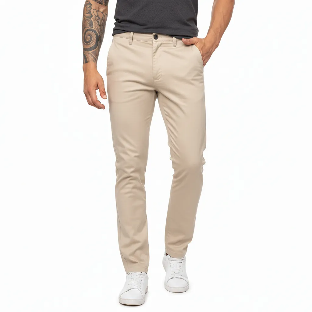 Calça de Sarja Bege (Chino)